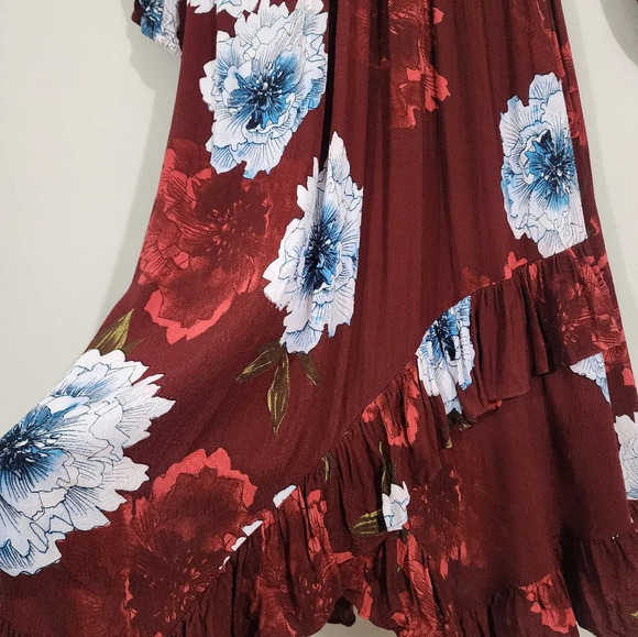 Anthropologie Plenty by Tracy Reese Aleah faux wrap dress Asymmetric hem - Picture 4 of 6